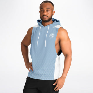 Mens Drop Armhole Hoodie - Angel Blue - Synergetic Heroes