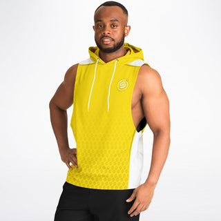 Mens Drop Armhole Hoodie - Yellow Sun - Synergetic Heroes