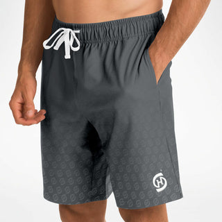 Mens Athletic Long Shorts - Shadow Gray