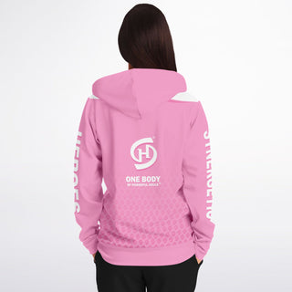 Womens Zip-Up Hoodie - Soft Rose - Synergetic Heroes