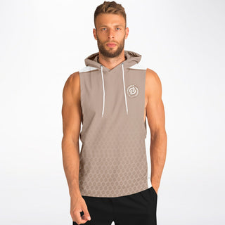 Mens Drop Armhole Hoodie - Taupe Stone - Synergetic Heroes