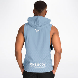 Mens Drop Armhole Hoodie - Angel Blue - Synergetic Heroes