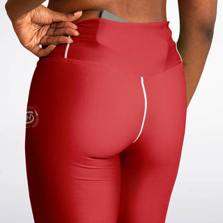 Flare Leggings - Fire Red - Synergetic Heroes