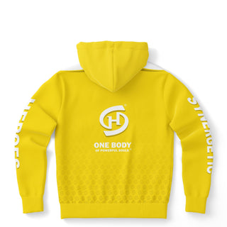 Mens Hoodie - Yellow Sun - Synergetic Heroes