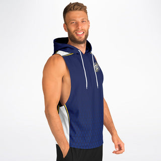 Mens Drop Armhole Hoodie - Midnight Blue - Synergetic Heroes