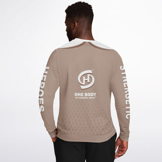 Mens Athletic Sweatshirt - Taupe Stone