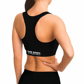 Sports Bra - Obsidian Black - Synergetic Heroes