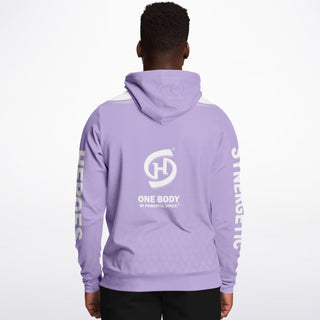 Mens Hoodie - Lavender Mist - Synergetic Heroes