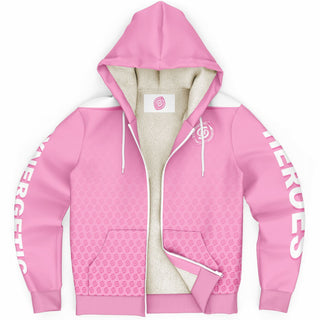 Womens Microfleece Ziphoodie - Soft Rose - Synergetic Heroes