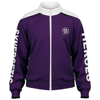 Mens Track Jacket - Purple Shield