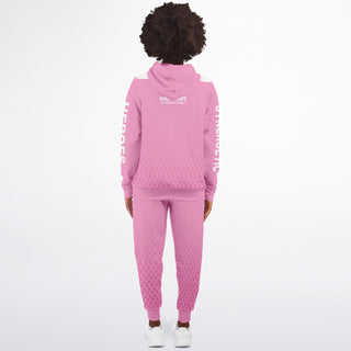 Womens Ziphoodie & Emblem Jogger - Soft Rose