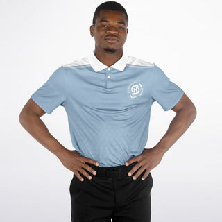 Mens Polo Shirt - Angel Blue - Synergetic Heroes