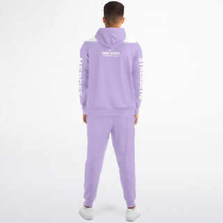 Mens Ziphoodie & Emblem Jogger - Lavender Mist