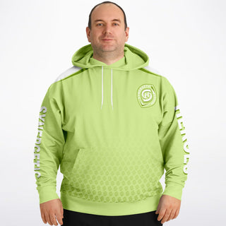 Mens Plus-size Hoodie - Harmony Green - Synergetic Heroes