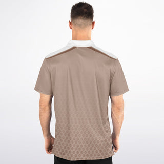 Mens Polo Shirt - Taupe Stone - Synergetic Heroes