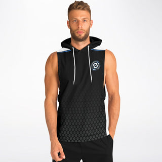 Mens Drop Armhole Hoodie - Obsidian Black - Synergetic Heroes