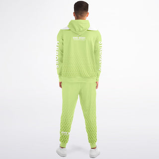 Mens Ziphoodie & Lettered Jogger - Harmony Green