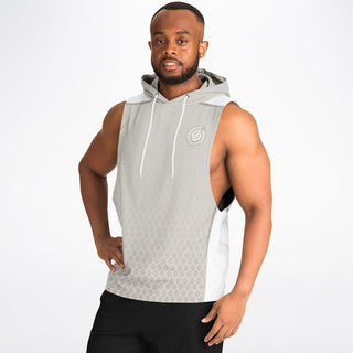 Mens Drop Armhole Hoodie - Jade White - Synergetic Heroes