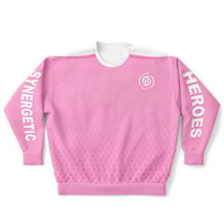 Womens Athletic Plus-size Sweatshirt - Soft Rose