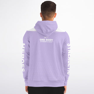 Mens Zip-Up Hoodie - Lavender Mist