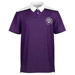 Mens Polo Shirt - Purple Shield