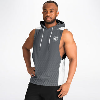 Mens Drop Armhole Hoodie - Shadow Gray - Synergetic Heroes