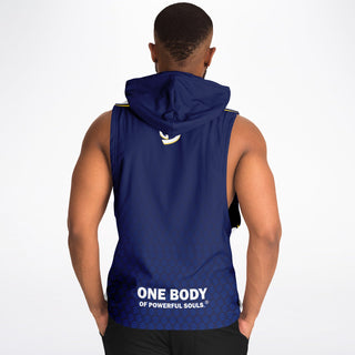 Mens Drop Armhole Hoodie - Midnight Blue - Synergetic Heroes