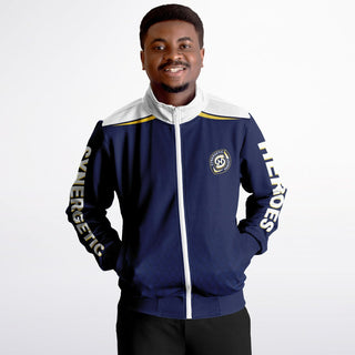 Mens Track Jacket - Midnight Blue - Synergetic Heroes