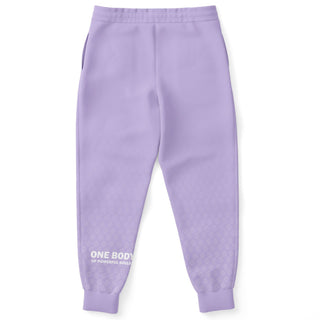 Mens Lettered Jogger - Lavender Mist - Synergetic Heroes