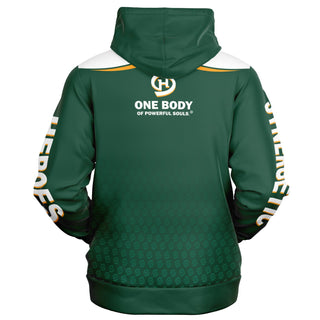 Mens Zip-Up Hoodie - Emerald Green