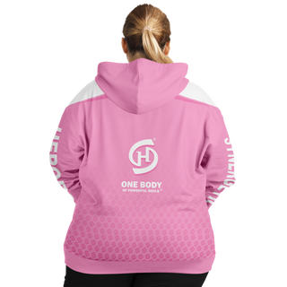 Womens Plus-size Ziphoodie - Soft Rose - Synergetic Heroes