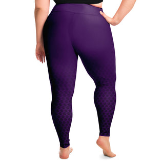 Plus Size Legging - Purple Shield