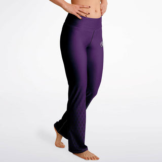 Flare Leggings - Purple Shield