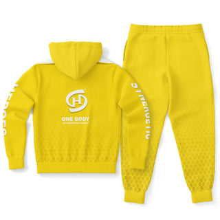 Mens Hoodie & Jogger - Yellow Sun - Synergetic Heroes