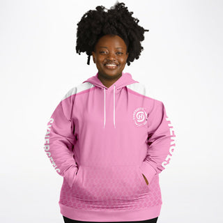 Womens Plus-size Hoodie - Soft Rose - Synergetic Heroes