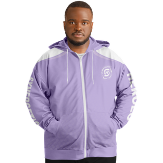 Mens Plus-size Ziphoodie - Lavender Mist - Synergetic Heroes