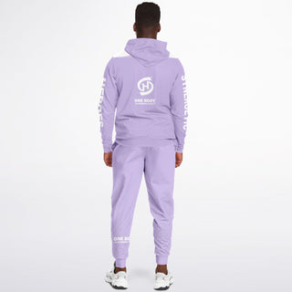 Mens Lettered Ziphoodie & Jogger - Lavender Mist - Synergetic Heroes