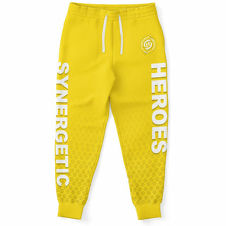 Mens Lettered Jogger - Yellow Sun - Synergetic Heroes