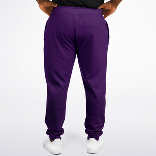 Mens Plus-size Jogger - Purple Shield