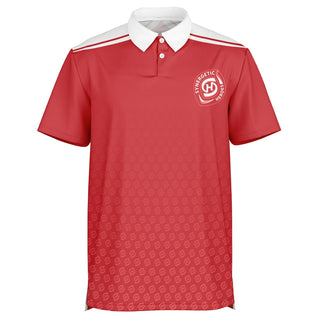 Mens Polo Shirt - Fire Red - Synergetic Heroes