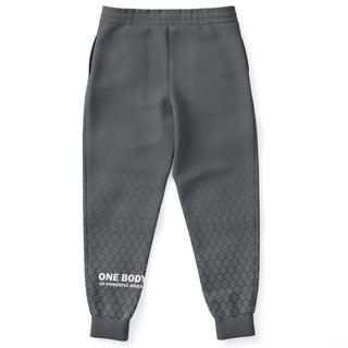 Mens Lettered Jogger - Shadow Gray - Synergetic Heroes