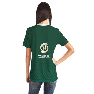 Womens T-Shirt - Emerald Green - Synergetic Heroes