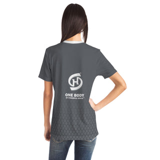 Womens T-Shirt - Shadow Gray - Synergetic Heroes