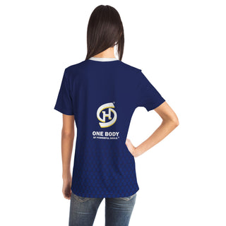 Womens T-Shirt - Midnight Blue - Synergetic Heroes