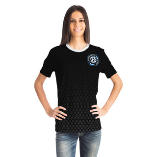 Womens T-Shirt - Obsidian Black - Synergetic Heroes