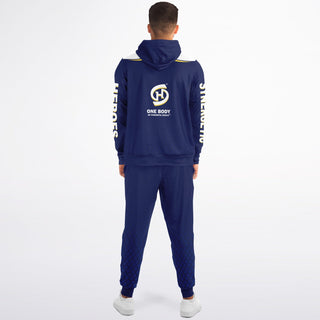 Mens Ziphoodie & Jogger - Midnight Blue - Synergetic Heroes