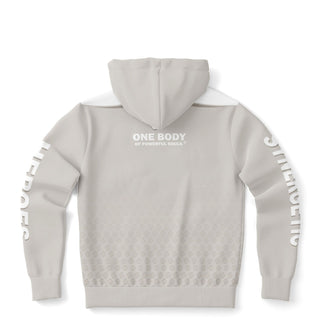 Womens Zip-Up Hoodie - Jade White