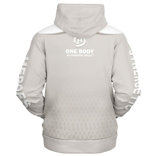 Womens Zip-Up Hoodie - Jade White
