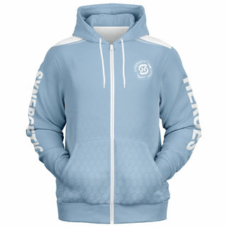 Womens Zip-Up Hoodie - Angel Blue