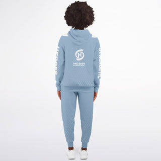 Womens Ziphoodie & Jogger - Angel Blue - Synergetic Heroes